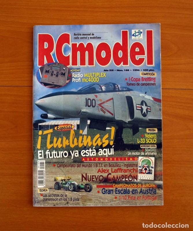 Hobbys: RC Model Radio Control y Modelismo-Revista -N&ordm; 188 del A&ntilde;o 1996 -HOP Edita Hobby Press S.A.