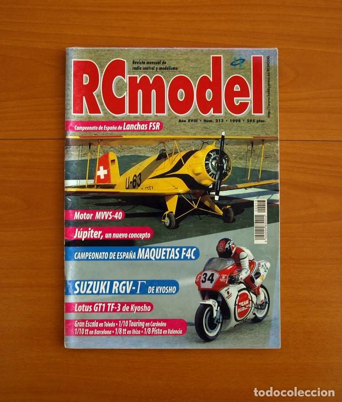 Hobbys: RC Model Radio Control y Modelismo-Revista -N&ordm; 213 del A&ntilde;o 1998 -HOP Edita Hobby Press S.A.