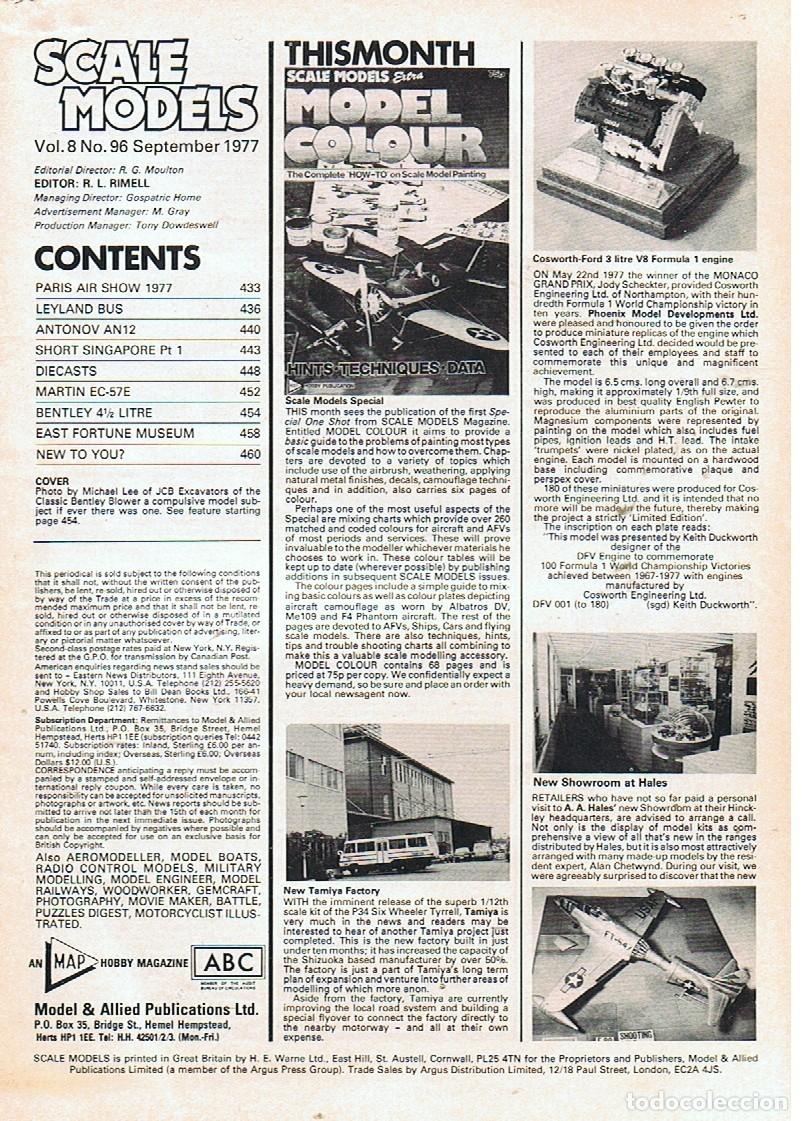 Hobbys: SCALE MODELS A&Ntilde;O 1977 SEPTIEMBRE - Foto 2