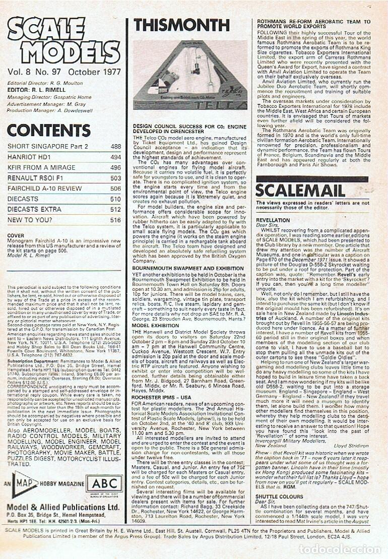 Hobbys: SCALE MODELS A&Ntilde;O 1977 OCTUBRE - Foto 2