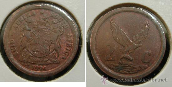Old Coins of Africa: SUD&Aacute;FRICA SURAFRICA SUID AFRIKA 2 CENTS 1994