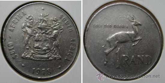 Old Coins of Africa: SUD&Aacute;FRICA SURAFRICA SUID AFRIKA 1 RAND 1978