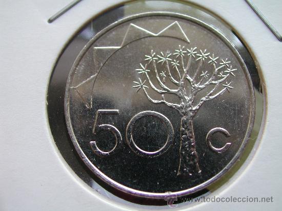 Monedas antiguas de &Aacute;frica: NAMIBIA 50 CENTIMOS 1993 - Foto 1
