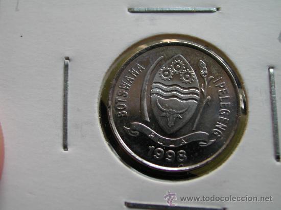 Monedas antiguas de &Aacute;frica: BOTSWANA 10 THEBE 1998 - Foto 1