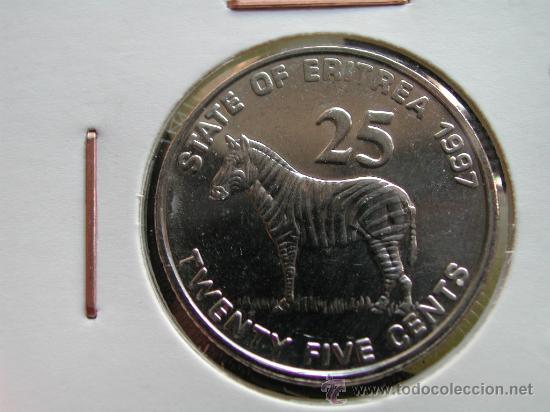 Monedas antiguas de &Aacute;frica: ERITREA 25 CENTIMOS 1997 - Foto 1