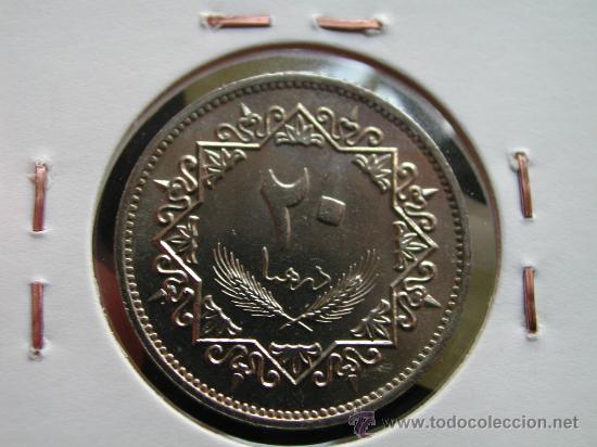Monedas antiguas de &Aacute;frica: LIBIA 20 DIRHAMS 1975 - Foto 1