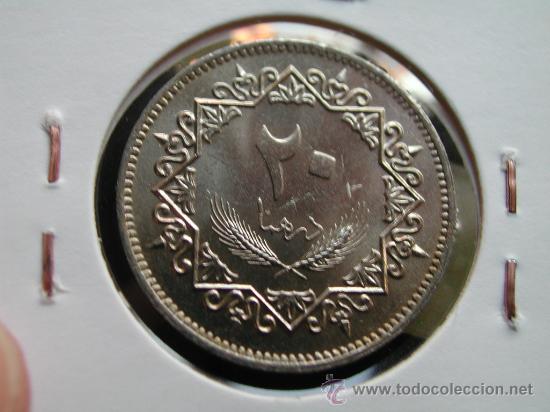 Monedas antiguas de &Aacute;frica: LIBIA 20 DIRHAM 1979 - Foto 2