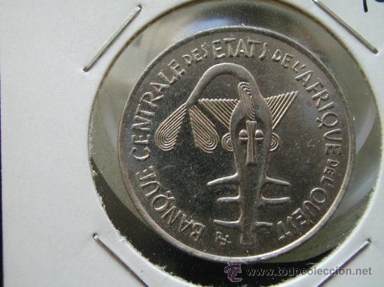 Moedas antigas de &Aacute;frica: ESTADOS DEL AFRICA OCCIDENTAL - AFRICA DEL OESTE 100 FRANCOS 1976