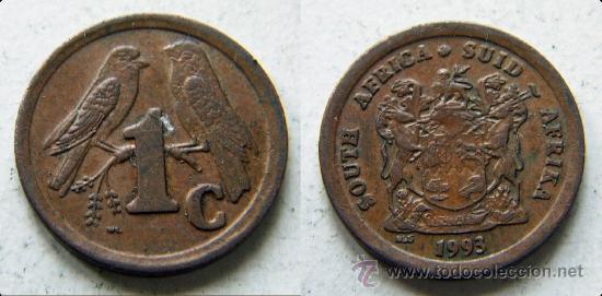 Old Coins of Africa: SUDAFRICA 1 CENT 1993 SOUTH AFRICA Compra varios lotes y paga un porte solo