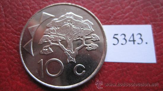 Monedas antiguas de &Aacute;frica: Namibia ,  10 centimos  1998 - Foto 1