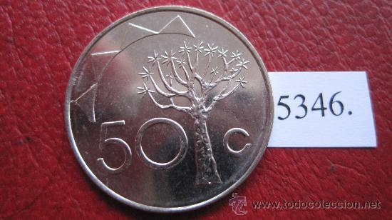 Monedas antiguas de &Aacute;frica: Namibia ,  50 centimos  1993 - Foto 1