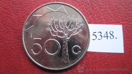 Monedas antiguas de &Aacute;frica: Namibia ,  50 centimos  1993 - Foto 1