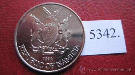Monedas antiguas de &Aacute;frica: Namibia ,  10 centimos  1998 - Foto 2
