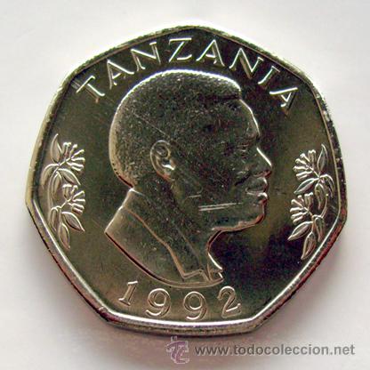 Monedas antiguas de &Aacute;frica: MONEDAS DEL MUNDO . 20 SHILINGI 1992. SIN CIRCULAR