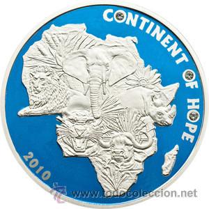 Moedas antigas de &Aacute;frica: COSTA DE MARFIL 1000 FRANCS 2010