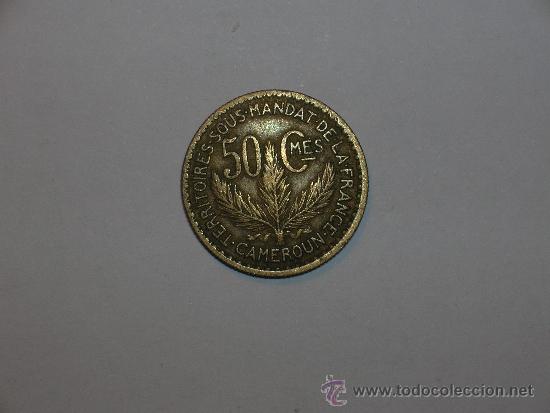 Monedas antiguas de &Aacute;frica: Camerun 50 c&eacute;ntimos 1925 (2511) - Foto 2