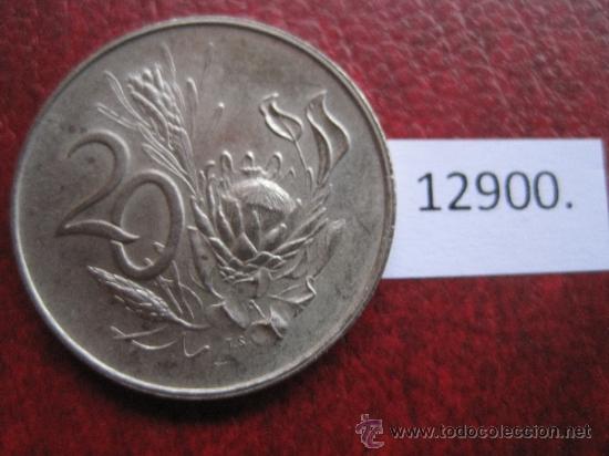 Monedas antiguas de &Aacute;frica: Sudafrica , 20 centimos  1966 - Foto 2