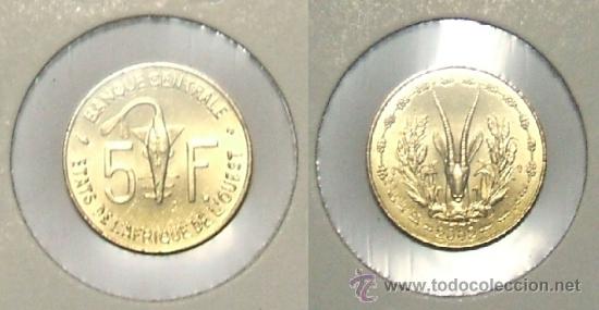 Old Coins of Africa: KM# 2a - Estados de Africa Occidental - 5 Francos - 2002 - (Sin circular)
