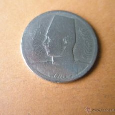Monedas antiguas de África: AFRICA-MONEDA DE EGIPTO-2 MILLIÉMES-REY FHARUK I-.