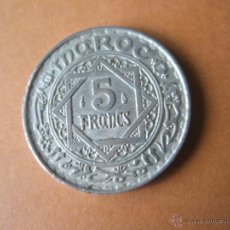 Monedas antiguas de África: MONEDA DE MARRUECOS-5 FRANCS-1951-ALUMINIO-26 MM.D-.