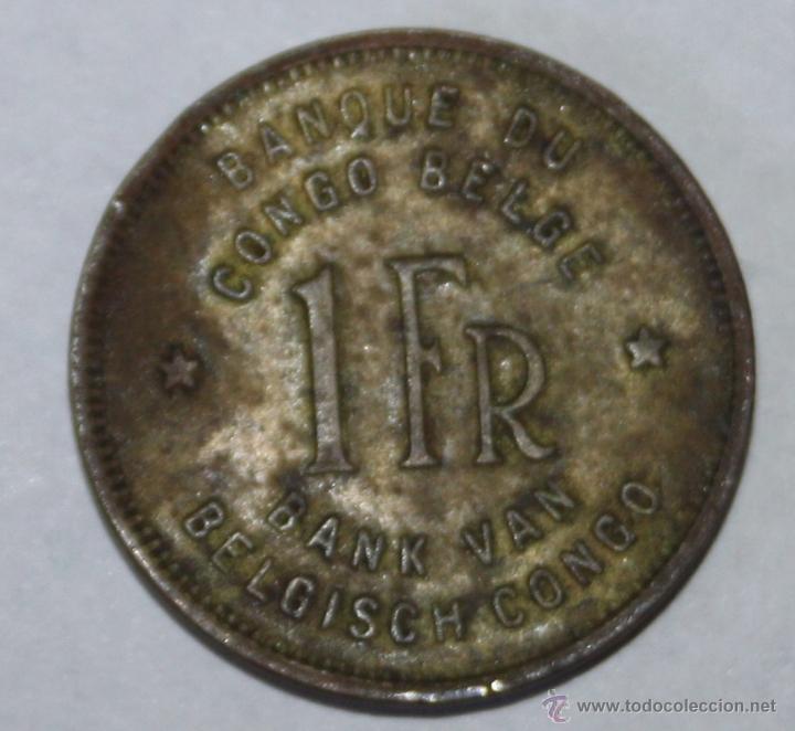 Monedas antiguas de &Aacute;frica: MONEDA DEL CONGO BELGA - Foto 2