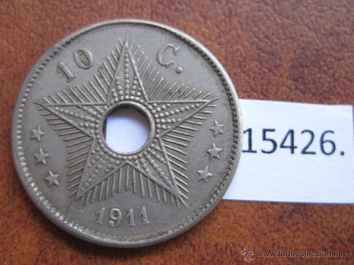 Monedas antiguas de &Aacute;frica: Congo Belga, 10 centimos 1911 - Foto 1