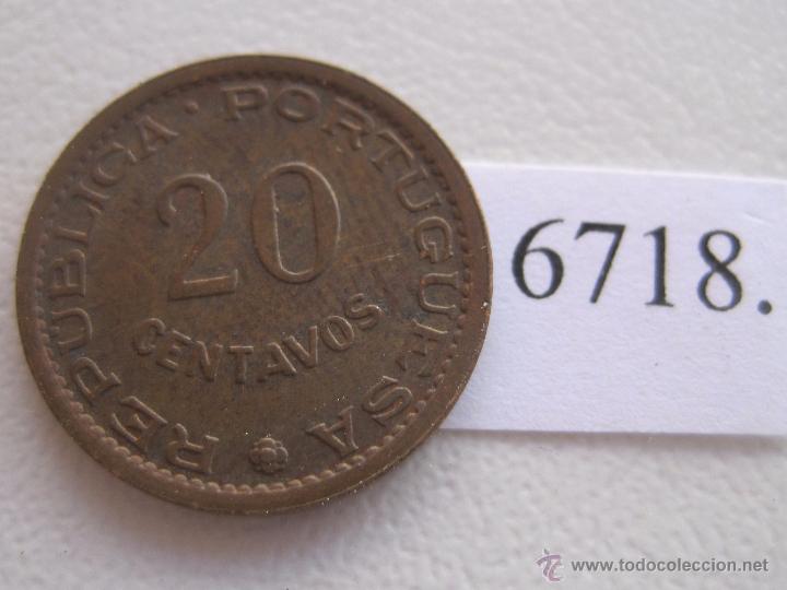 Monedas antiguas de &Aacute;frica: Mozambique 20 centimos 1973 - Foto 1