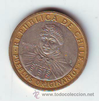 Moedas antigas de &Aacute;frica: BIMETALICA CHILE 100 PESOS 2006..FECHA DIFICIL.BC.VER FOTO ADICIONAL.(641)