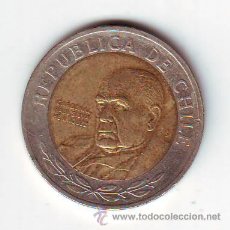 Monete antiche di Africa: BIMETALICA CHILE 500 PESOS 2002.BC.VER FOTO ADICIONAL.(642). Lote 51603367