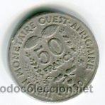 Monete antiche di Africa: CINCUENTA (50) FRANCOS BANCO CENTRAL AFRICA DEL OESTE A&Ntilde;O 1980