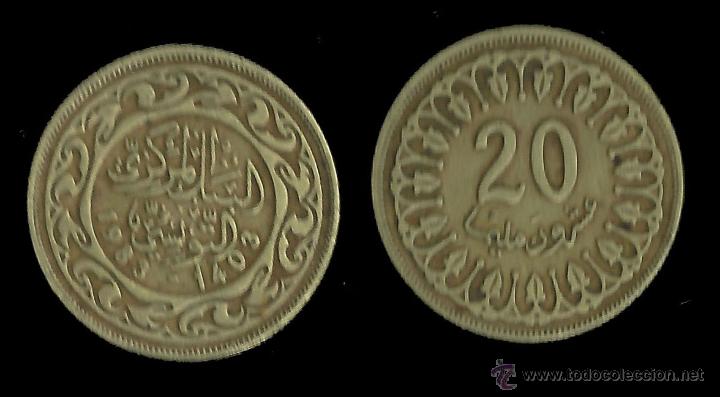 Alte M&uuml;nzen aus Afrika: TUNEZ - 20 millimeter 1983 - KM# 307