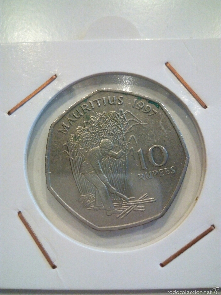 Monedas antiguas de &Aacute;frica: MAURICIO 10 RUPEES 1997 - Foto 1