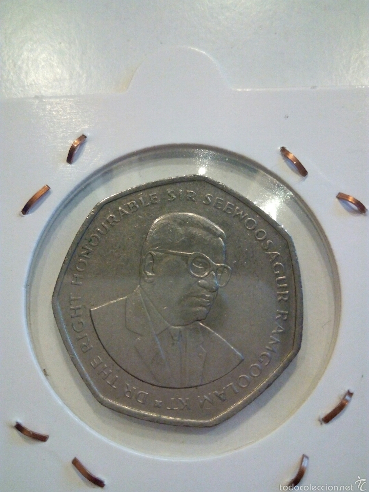 Monedas antiguas de &Aacute;frica: MAURICIO 10 RUPEES 1997 - Foto 2