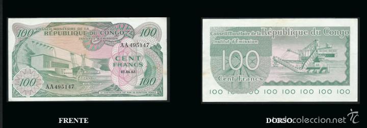 Monnaies anciennes d'Afrique: Conseil Monetaire de la Republique du Congo. 01.06.63. 100 francs.