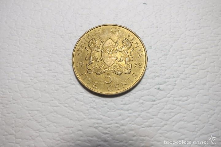Monedas antiguas de &Aacute;frica: kenia 5 cent 1978 - Foto 1
