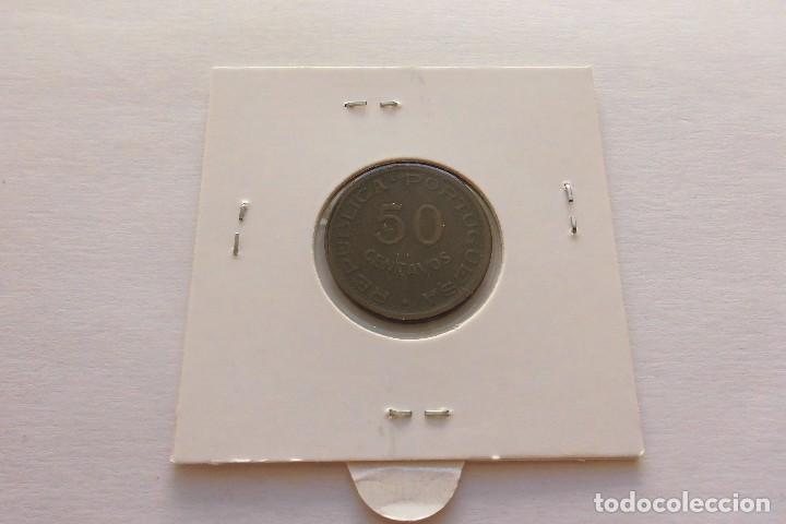 Monedas antiguas de &Aacute;frica: Angola 50 centavos 1954 - Foto 2