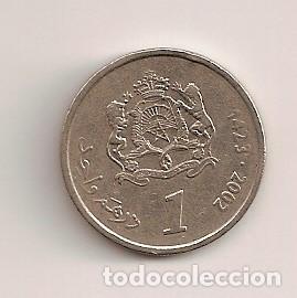 Monedas antiguas de &Aacute;frica: MARRUECOS 1 DIRHAM 2002 - Foto 2