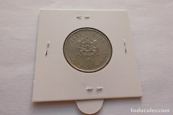Monedas antiguas de &Aacute;frica: Marruecos 1 Dirham 1987 - Foto 2