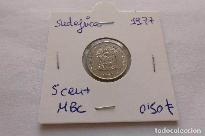 Monedas antiguas de &Aacute;frica: Sudafrica 5 Cent 1977 - Foto 1