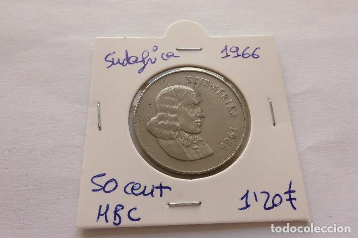 Monedas antiguas de &Aacute;frica: Sudafrica 50 Cent 1966 - Foto 1