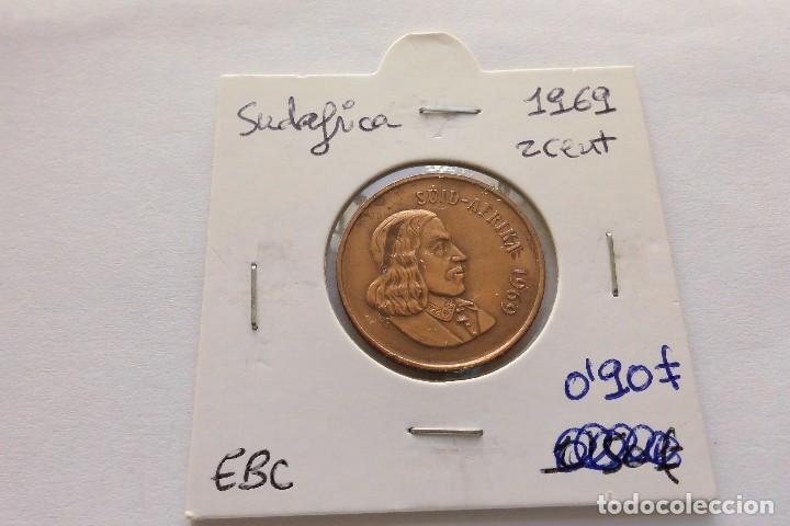 Monedas antiguas de &Aacute;frica: Sudafrica 2 Cent 1969 - Foto 1
