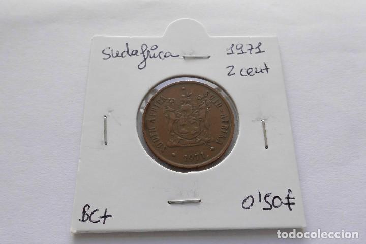 Monedas antiguas de &Aacute;frica: Sudafrica 2 Cent 1971 - Foto 1