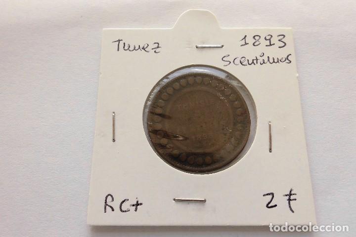 Monedas antiguas de &Aacute;frica: Tunez 5 Centimos 1893 - Foto 1