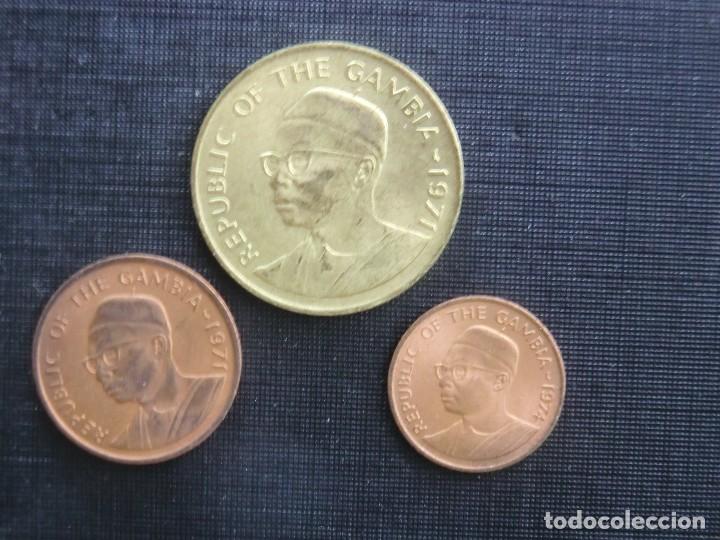 Monedas antiguas de &Aacute;frica: ESPL&Eacute;NDIDA SERIE SIN CIRCULAR DE GAMBIA - Foto 2