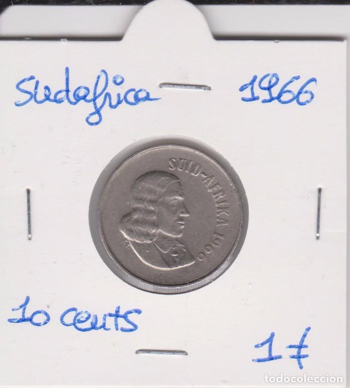 Alte M&uuml;nzen aus Afrika: Sudafrica 10 Cents 1966