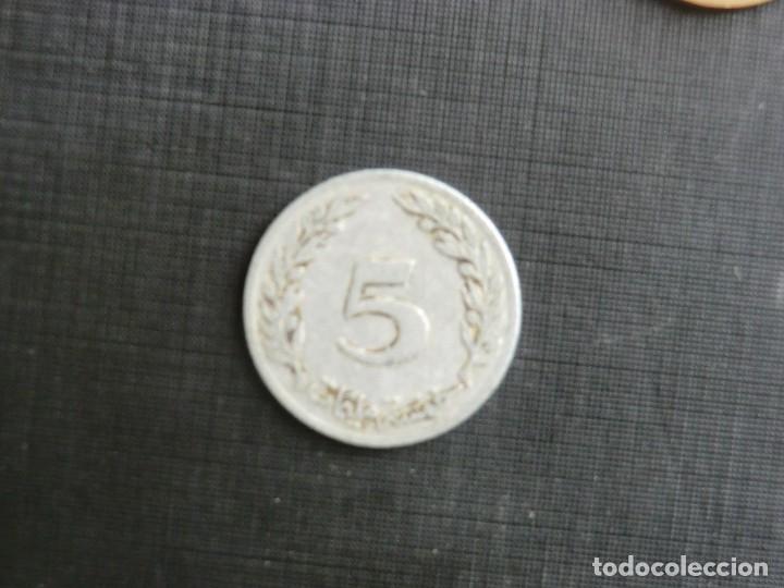 Monedas antiguas de &Aacute;frica: TUNISSIA  -  5 CENTIMES MBC - Foto 2