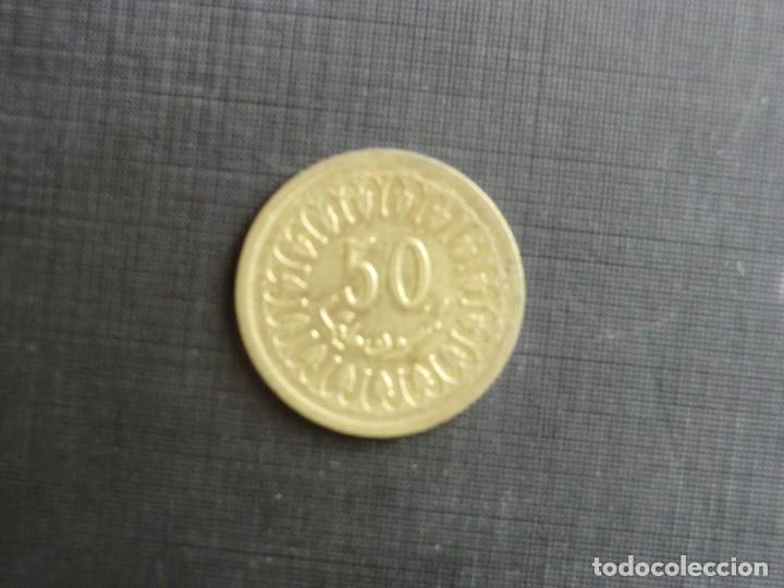 Monedas antiguas de &Aacute;frica: TUNISSIA  -  50 CENTIMES  -  EBC - Foto 1