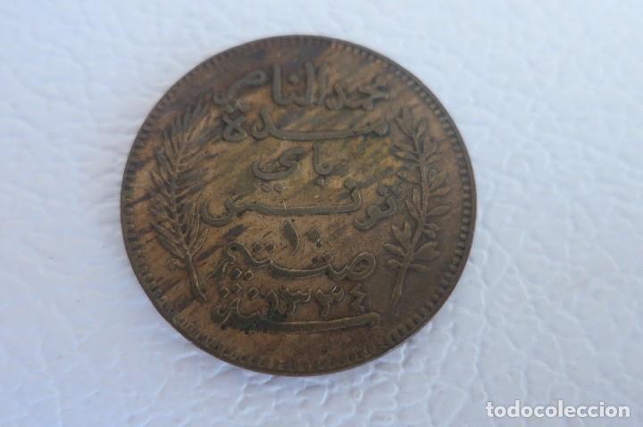Monedas antiguas de &Aacute;frica: tunez 10 centimes 1916 - Foto 2