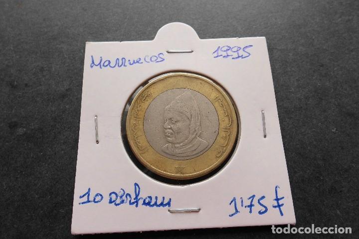 Monedas antiguas de &Aacute;frica: Marruecos 10 Dirham 1995 - Foto 1