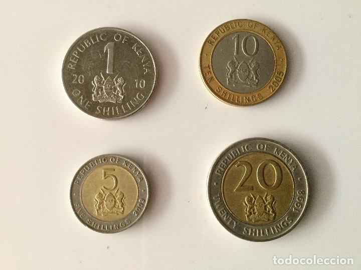 Monedas antiguas de &Aacute;frica: Lote 4 monedas de Kenia. - Foto 2